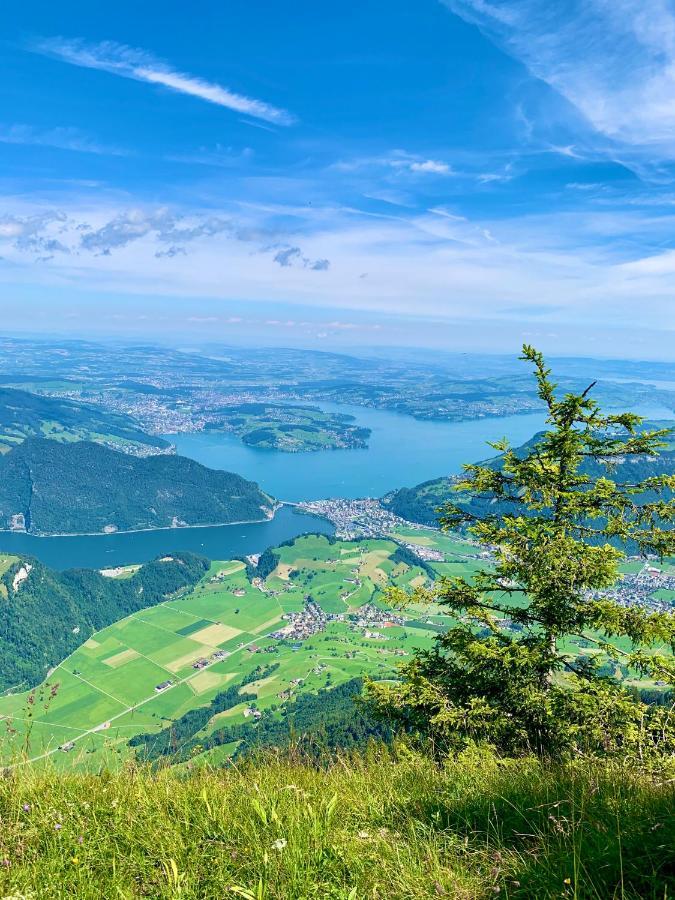 The Swiss Paradise 2 Apartment With Garden, Whirlpool, And Mountain Panorama Wirzweli Exterior photo