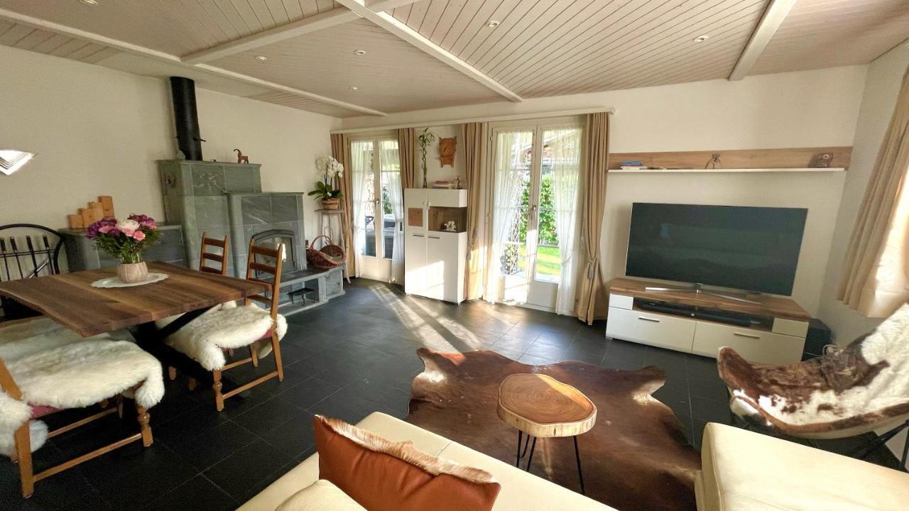The Swiss Paradise 2 Apartment With Garden, Whirlpool, And Mountain Panorama Wirzweli Exterior photo