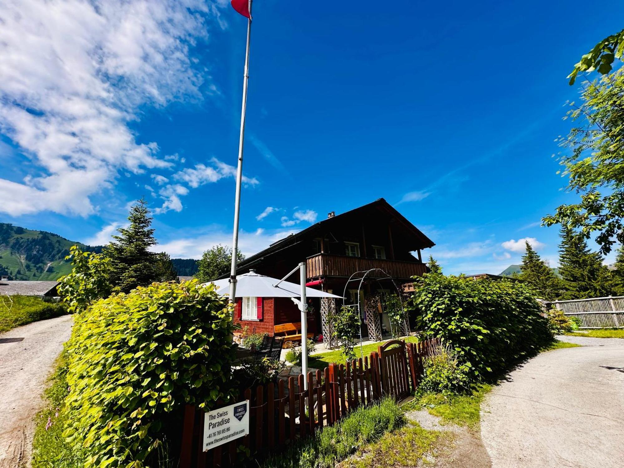 The Swiss Paradise 2 Apartment With Garden, Whirlpool, And Mountain Panorama Wirzweli Exterior photo