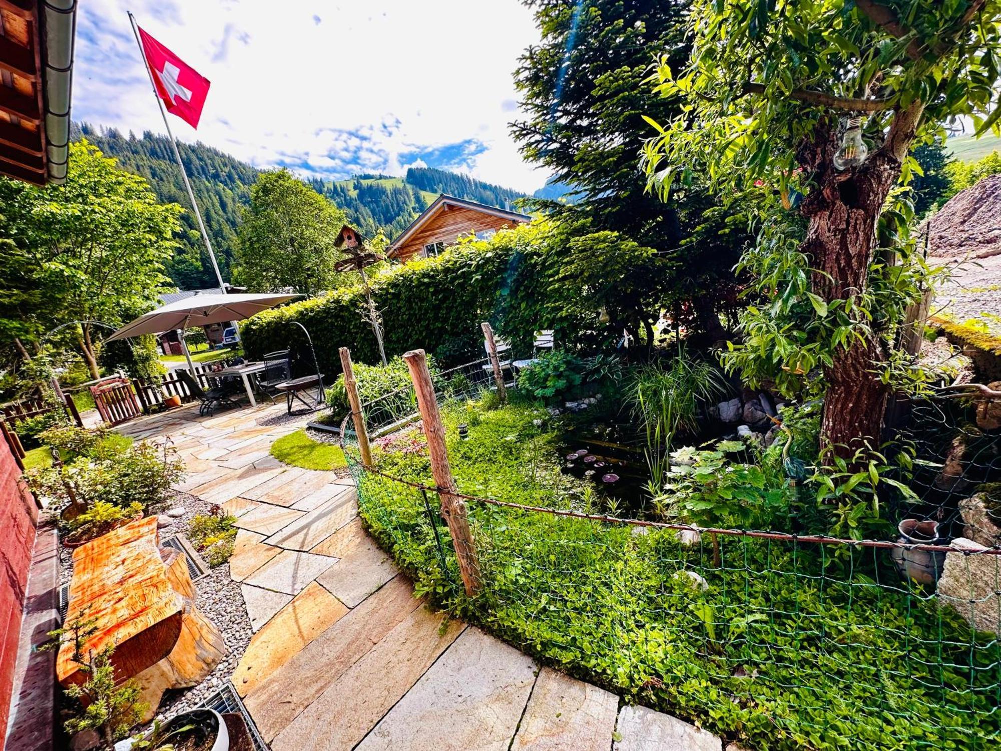 The Swiss Paradise 2 Apartment With Garden, Whirlpool, And Mountain Panorama Wirzweli Exterior photo